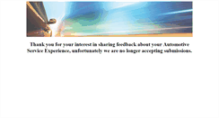 Desktop Screenshot of chryslerfeedback.com